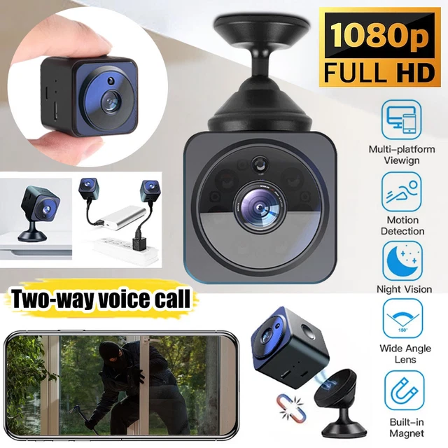 HIDDEN SPY CAMERA Wifi Wireless Night Vision IP Monitor 1080P HD Mini