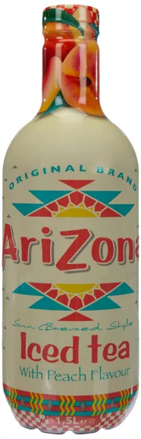 Tè ghiacciato AriZona Iced Peach Tea PET 6x 1,5 litri incl. deposito cauzionale 1,50 NUOVO MHD 2/24