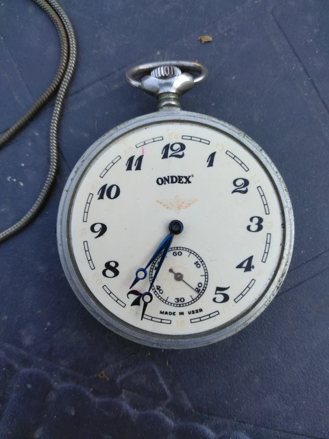 Montre De Poche Mécanique Argentée – Édition Spéciale Messerschmitt Débarquement WW2 – Neuve Avec Boîte