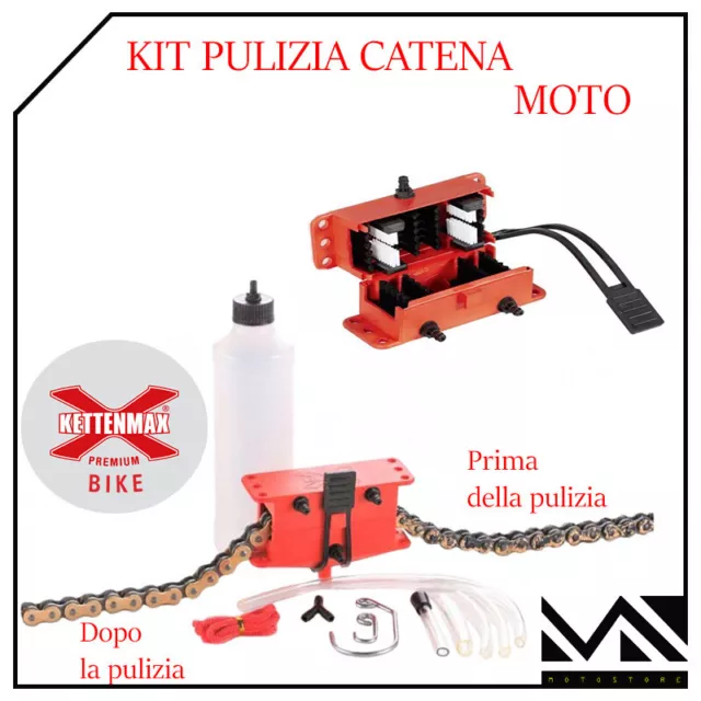 Kit Pulizia Pulisci Pulitore Catena Moto Scooter