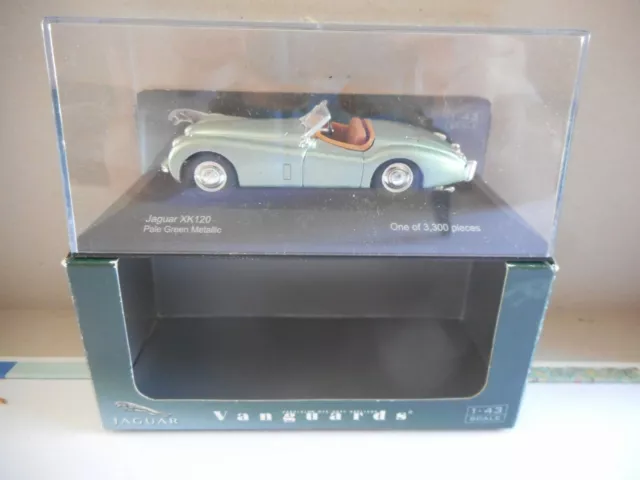 Vanguards VA05904 Jaguar XK120 Pale Green Metallic 1:43 Ltd Edition + box