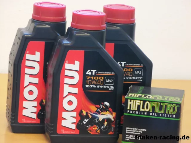 Motul 7100 10W-40 syn / Ölfilter Kawasaki KLE 300 Versys-X ab Bj 17