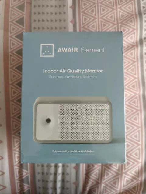 Awair Element Indoor Air Quality Monitor Planetwatch Crypto Miner IN HAND