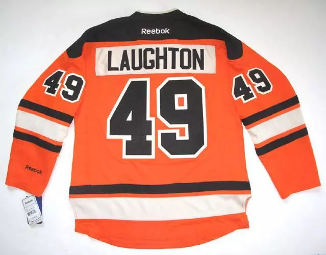 Rbk Philadelphia Flyers Scott Laughton Premier Orange Hm Jersey Medium