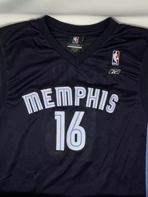 Pau Gasol Memphis Grizzlies #16 Adidas NBA Basketball Jersey (M) 2