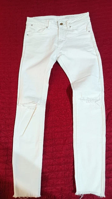 Jeans bianchi uomo best sale bershka