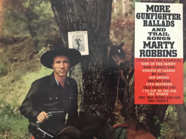 MARTY ROBBINS: More Gunfighter Ballads & Trail Songs LP mono 6 eye+bonus CD