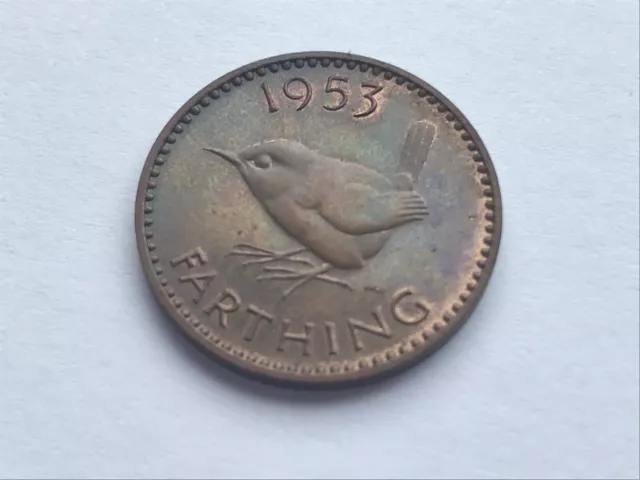 1953 ELIZABETH II PROOF FARTHING 2B Bronze • 2.83 g • ⌀ 20 mm KM# 881, Sp# 4156