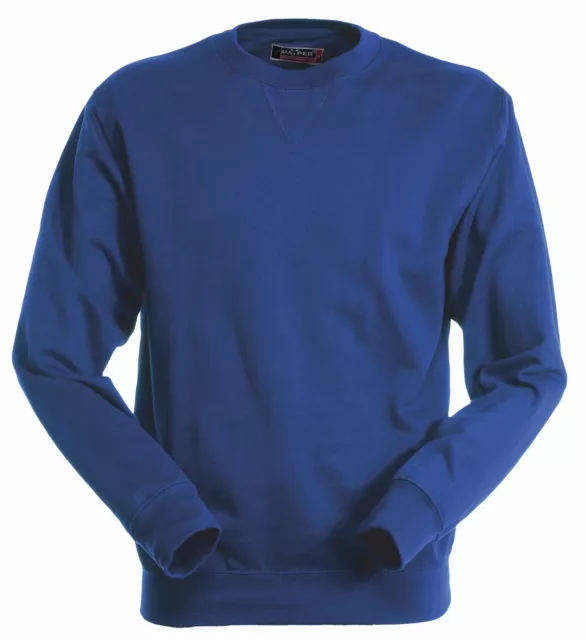 FELPA UOMO GIROCOLLO trekking lavoro sport in cotone Payper Mistral BLU ROYAL