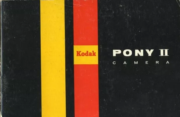 Kodak Pony II Camera Instruction Manual 1959 Original