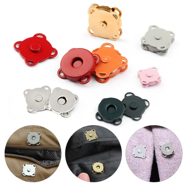 Magnetic Buttons Snap Fasteners Clasp for Handbag Purses Leather Handbag Sewing