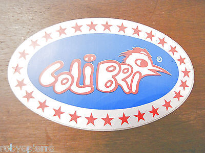 Adesivo sticker vintage COLIBRI colibrì bird uccello shop negozio libreria vendo 