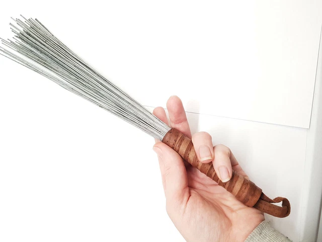 Chi gong métal massage énergie bâton brosse qigong bambou fer peau
