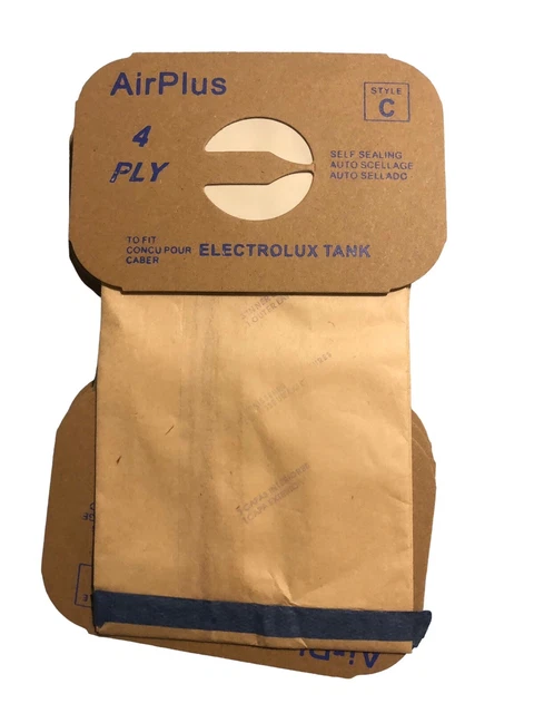 24 Electrolux 138FPC Upright Vacuum AirPlus 4 Ply Style Type U Bags