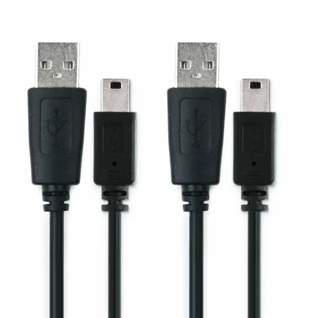 2x USB Kabel für Garmin Aera 510 Nüvi 2447LMT GPSMAP 65 Ladekabel 1A schwarz