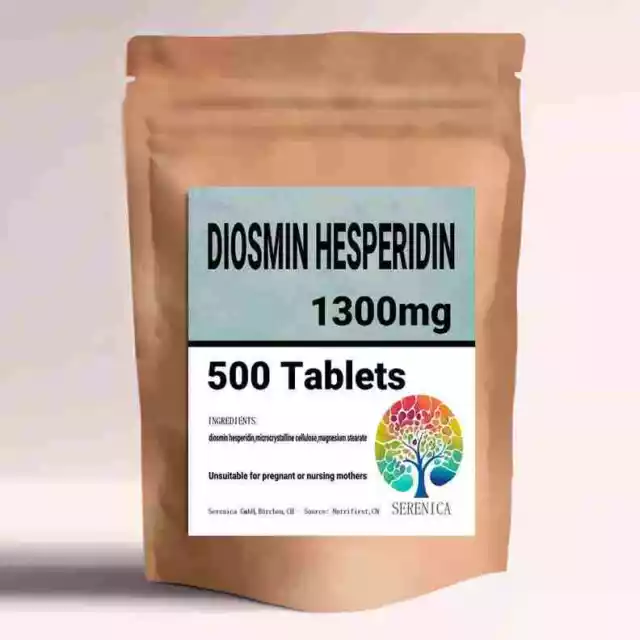 DIOSMIN with HESPERIDIN 1300mg CIRCULATION Max Strength x 500 Tablets