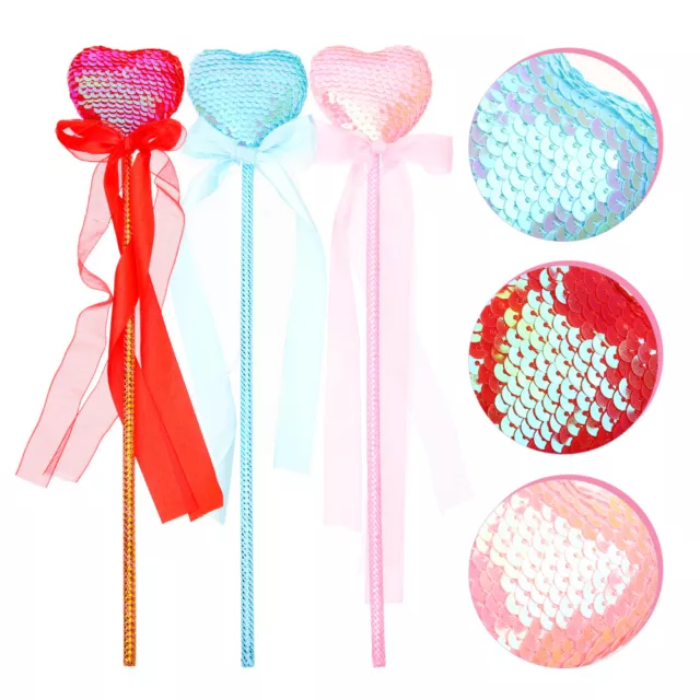 3 Pcs Cloth Child Babies Toys Clothes for Teen Girls Heart Fairy Wand