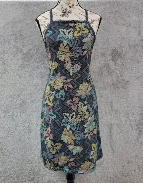 prAna Dress Womens Medium Ador Sublimated Floral Print Racerback Moisture Wickin