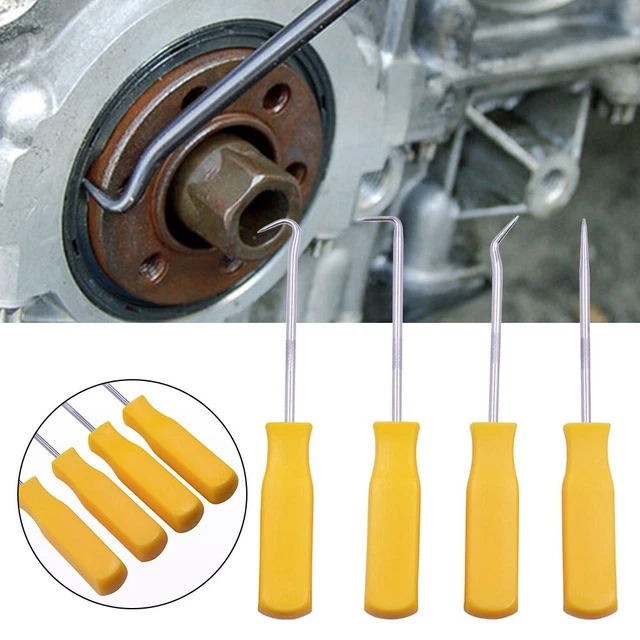 Kit De 6 Outils De Crochetage Auto – Pour Joints Toriques, Fusibles, Récupération De Pièces – Acier Trempé, Poignée Confort
