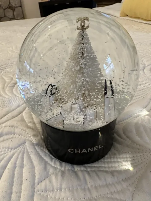 New w/ Box: CHANEL Christmas Tree Holiday Snow Globe ~ authentic USA Seller