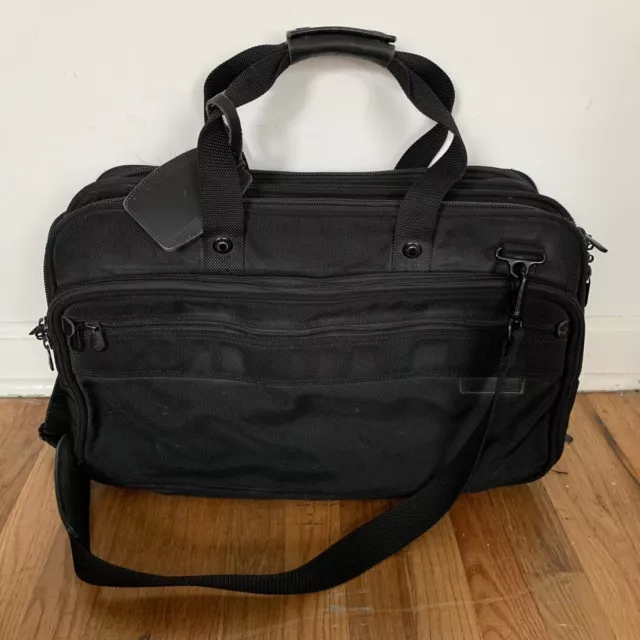 Briggs & Riley Bag Black Carry On Luggage Weekender Leather Crossbody Laptop