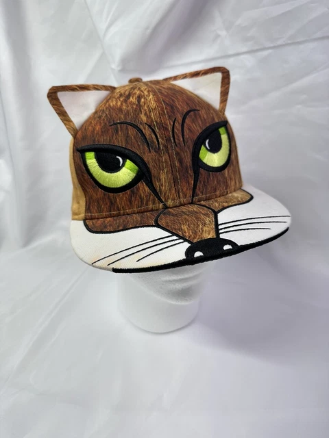 Snap Back Trucker Cap Hat With Fox Face 🦊. Adjustable **Stained as shown **