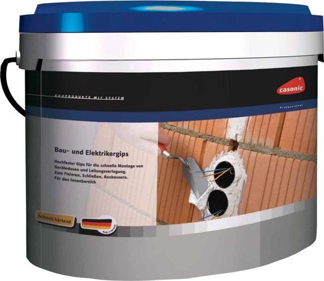 Cimco Werkzeuge Bau+Elektrikergips 140335 (10Kg) Mörtel/Zement/Gips