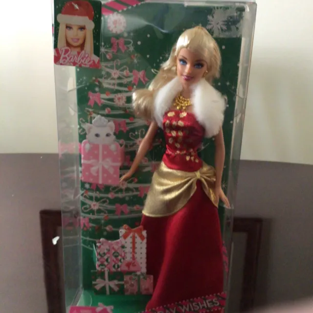 Holiday Wishes Barbie Doll 2009 Mattel #R6589  Nrfb