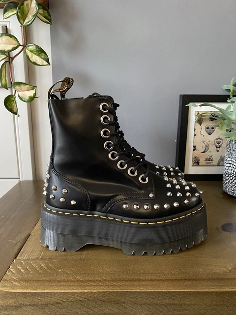 STIVALI PLATEAU BORCHIE Dr Martens Jadon Max taglia 5 38 neri in