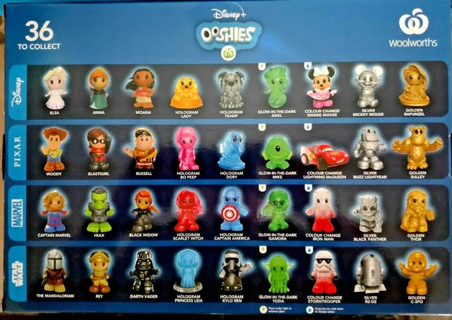 Woolworths Disney + Ooshies, Collectables  Toy Pixar Marvel RARE