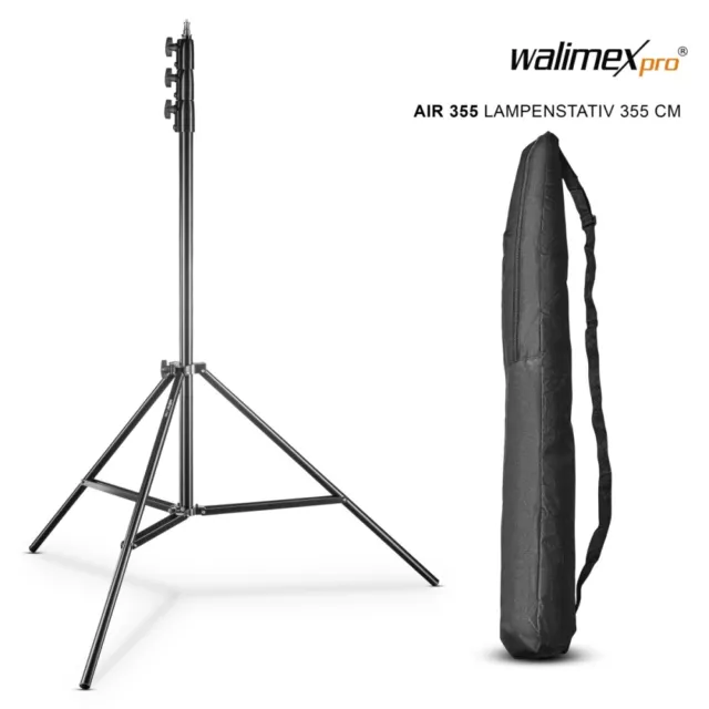 Walimex pro Lampenstativ AIR 355cm mit Luftdämpfung by studio-ausruestung.de