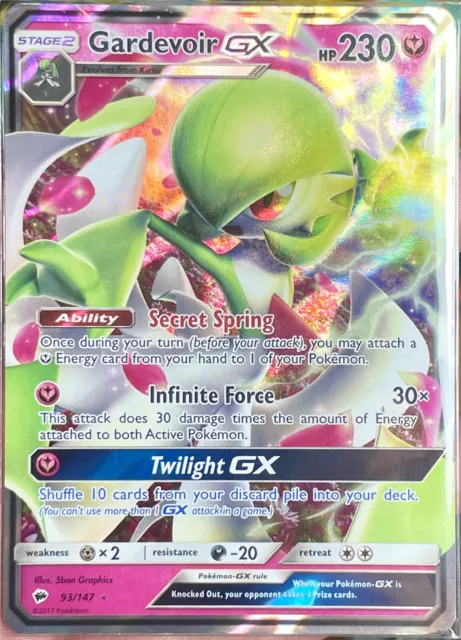 Gardevoir GX (Full Art) - 93/147 Burning Shadows - NM