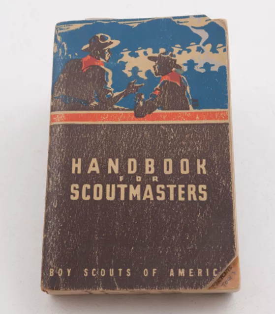 Handbook for Scoutmasters Boy Scouts Book BSA (F3L-64) Stains & Writing 1947