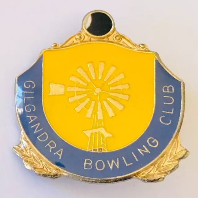 Gilgandra Bowling Club Badge Pin Rare Vintage (L15)