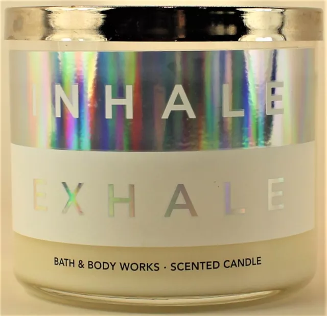 Bath & Body Works INHALE EXHALE EUCALYPTUS RAIN 3 Wick 14.5 Oz Scented Candle