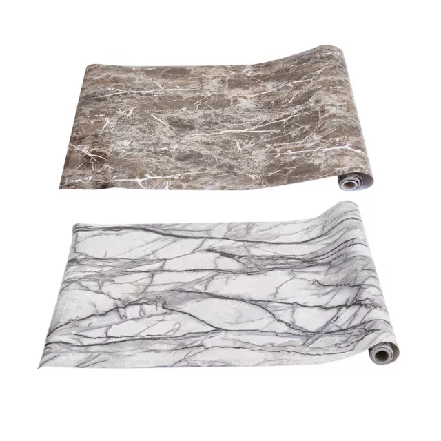 PVC Contact Paper Waterproof Wall Tile Furniture Cover Marble Effect Wallpaper