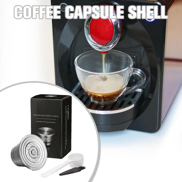 For Nespresso Steel Refillable Reusable Coffee Capsule FiltN7 Hot D9 V8 New G1N8