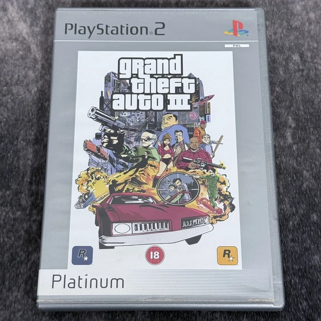 GRAND THEFT AUTO III PS2 - Version PAL FR - Complet (boîte, Notice) - Très Bon état
