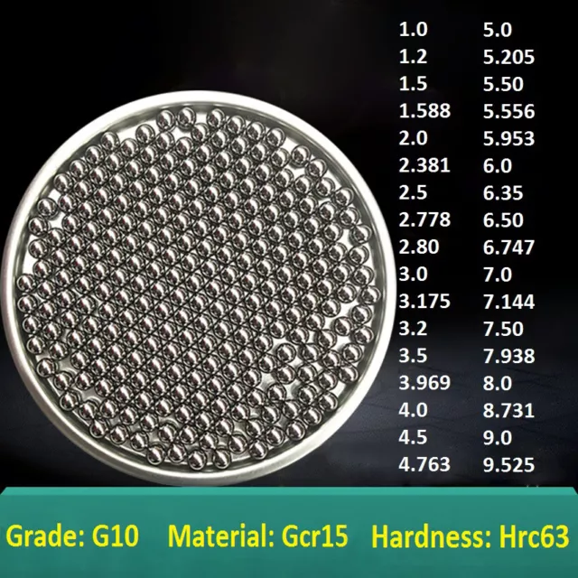 G10 Präzision Stahlkugelgewinde Stahlkugel Precision Grade Bearing Stahl Balls