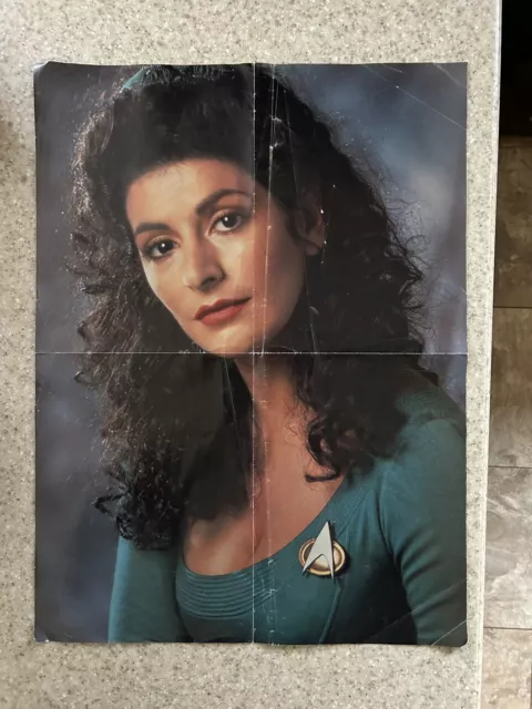 Star Trek The Next Generation Double Sided Poster Deanna Troi & Wesley Crusher