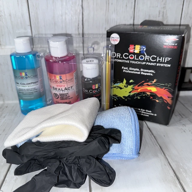 DR COLORCHIP TOUCH Up Paint Kit Universal Black 040 With Paint Prep