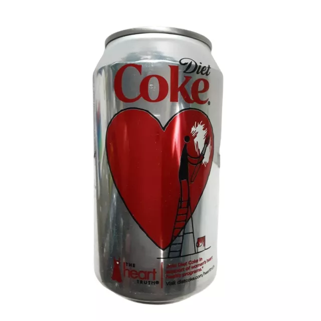 2012 Womens Heart Health Diet Coke Soda Can Empty 12 oz