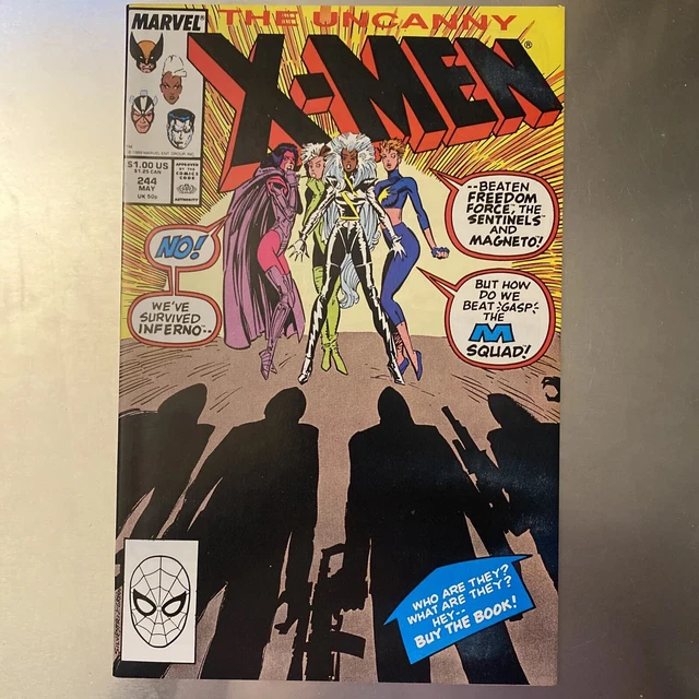 Uncanny X-men 244 First Apperance of Jubilee! Marvel Comics May 1989