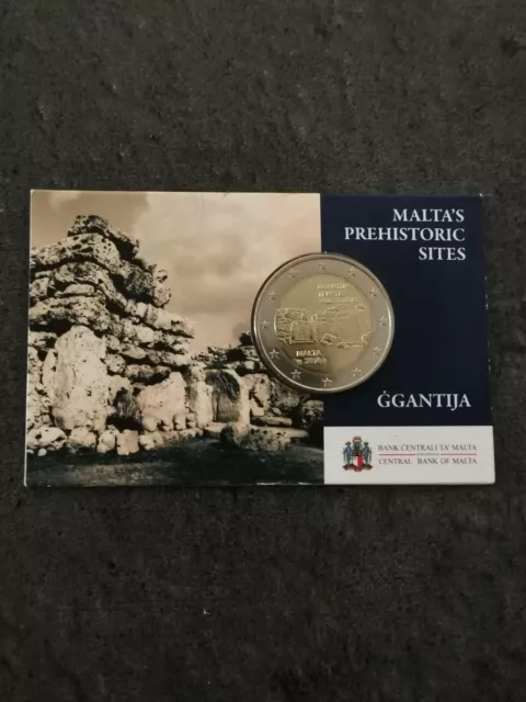 Coincard 2 Euros 2016 Malte Temple De Ggantija / Euro