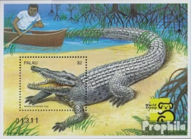 Palau-islas Bloque 80 (completa edición) nuevo con goma original 1999 animales