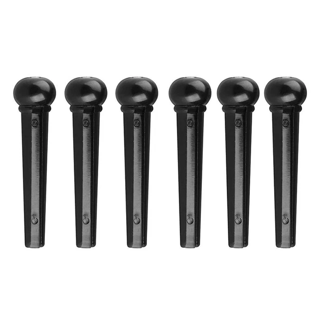 Accessoires de guitare acoustique noir pour clous à cordes fixes pour guitare