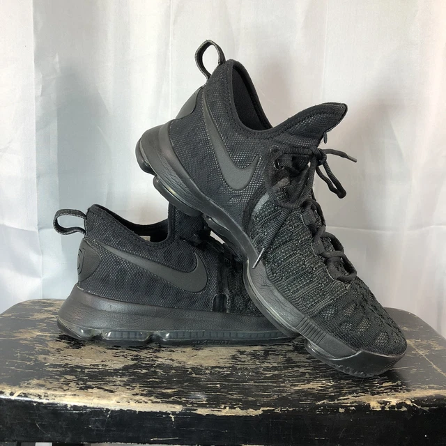 NIKE ZOOM KD 9 All Triple Black Space Blackout Kevin Durant Out 843392 001 9.5 59.95 PicClick
