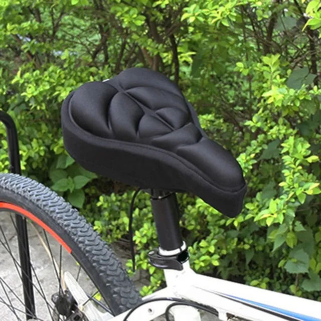 Bike Cushion Cover Soft Easy to Use Comfortable Padded Bicycle Saddle Cushion