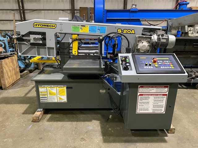 2012 13" x 18" Hyd-Mech S20A Bandsaw, Overhead bundling, New hardened bandwheels