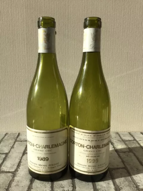 Domaine Michel Juillot Corton charlema 1989 1966  2pcs set empty bottles TT34